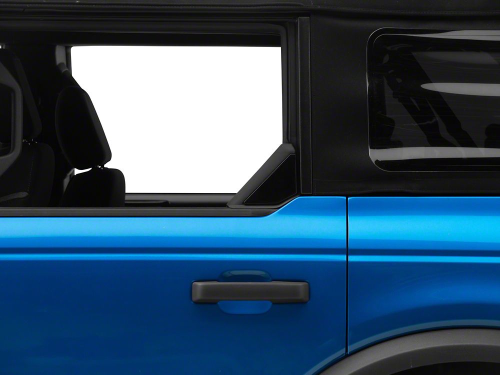 RedRock Rear Window Trim; Black (21-25 Bronco)