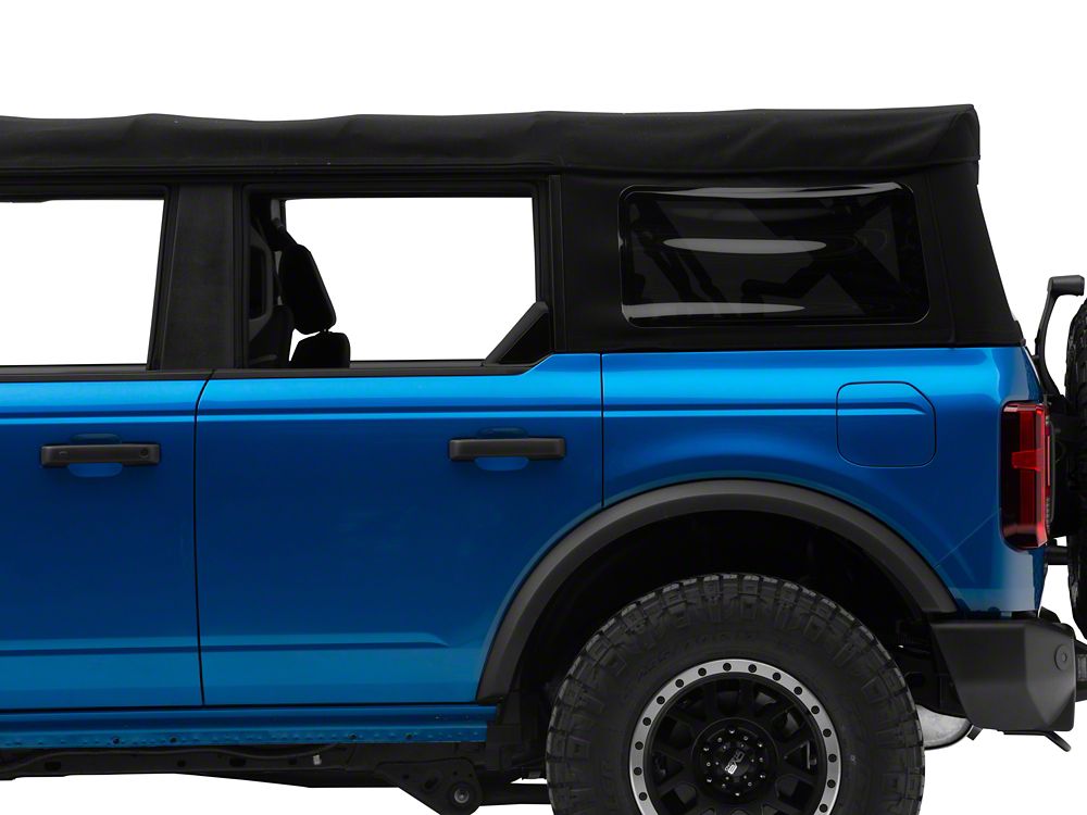 RedRock Rear Window Trim; Black (21-25 Bronco)