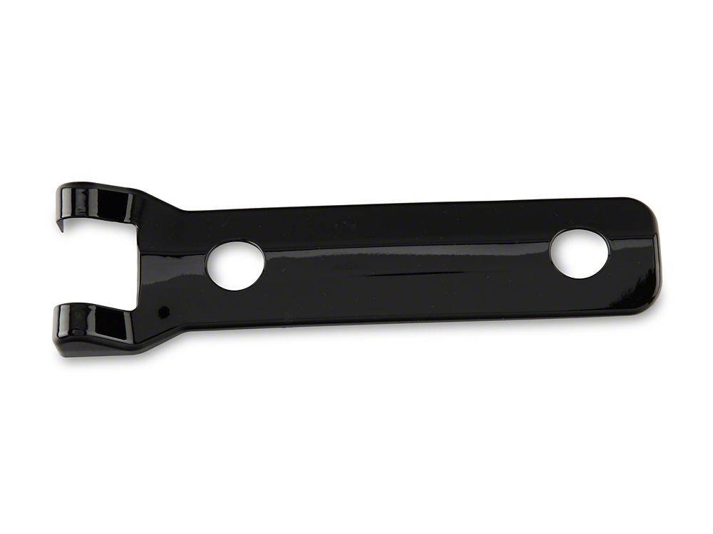 RedRock Tailgate Hinge Trim; Gloss Black (21-25 Bronco)