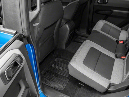 RedRock 4-Piece All-Weather Floor Mats; Black (Universal; Some Adaptation May Be Required)