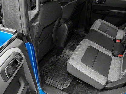 RedRock All-Weather Floor Mat Set with One-Piece Rear Mat; Black (Universal; Some Adaptation May Be Required)