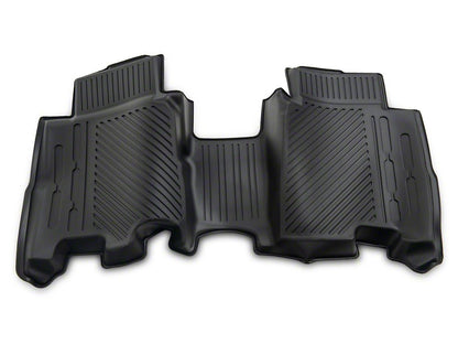 RedRock All-Weather Molded Front and Rear Floor Liners; Black (21-25 Bronco 4-Door)