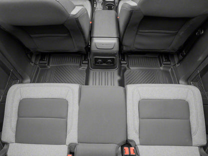 RedRock All-Weather Molded Front and Rear Floor Liners; Black (21-25 Bronco 4-Door)