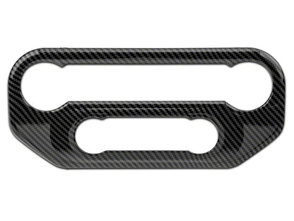 RedRock HAVC/Radio Panel Trim; Carbon Fiber Appearance (21-25 Bronco)