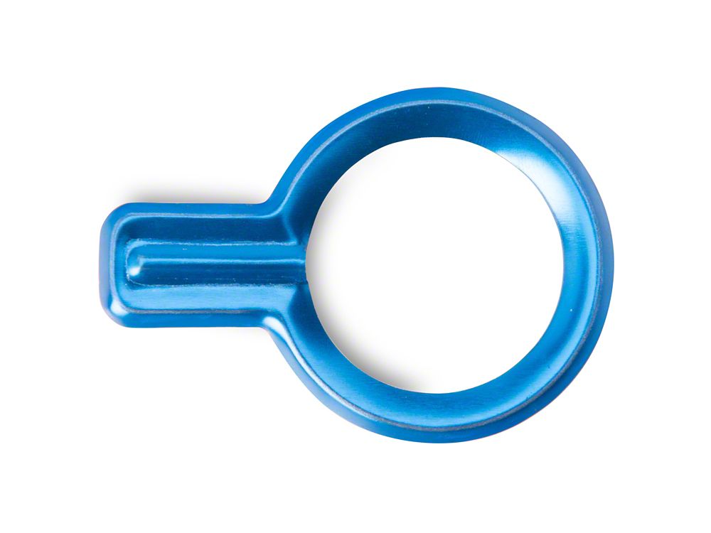 RedRock Billet Start-Stop Button Cover; Blue (21-25 Bronco)