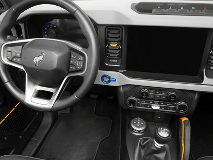 RedRock Billet Start-Stop Button Cover; Blue (21-25 Bronco)
