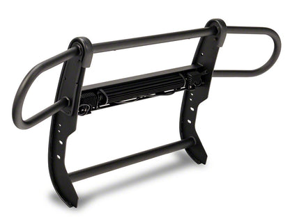 RedRock HD Modular Grille Guard with LED Fog Lights and 20-Inch LED Light Bar; Black (21-25 Bronco, Excluding Raptor)
