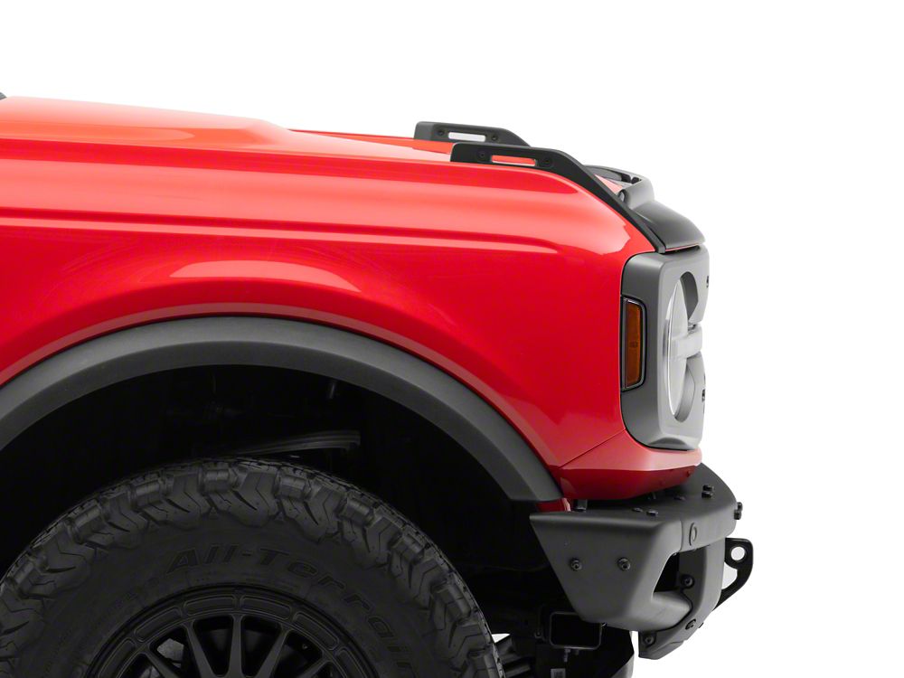 RedRock Hood Deflector; Gloss Black (21-25 Bronco) – RedRock 4x4