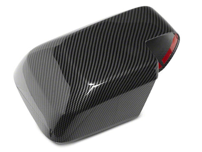 RedRock Mirror Covers; Carbon Fiber (21-25 Bronco)