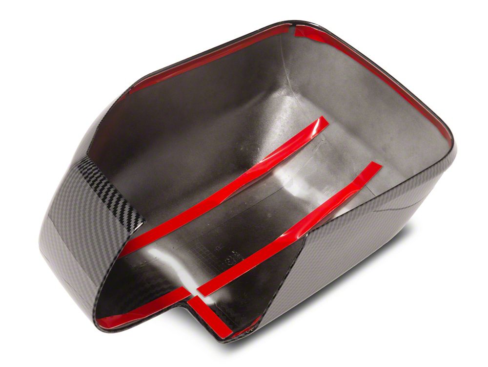 RedRock Mirror Covers; Carbon Fiber (21-25 Bronco)