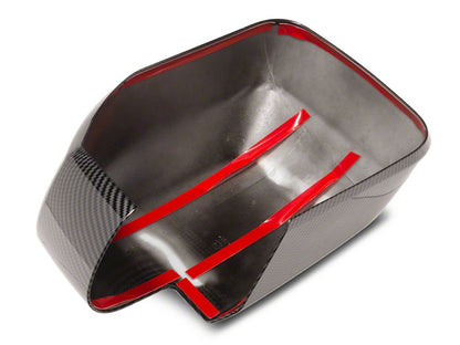 RedRock Mirror Covers; Carbon Fiber (21-25 Bronco)