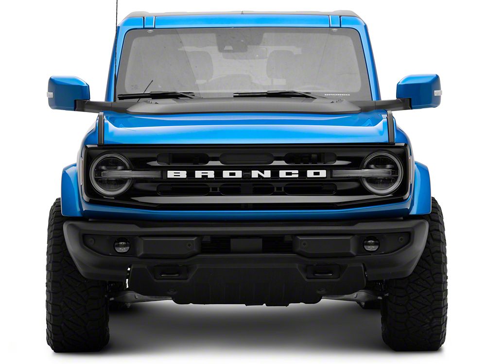 RedRock Hood Scoop; Matte Black (21-25 Bronco)