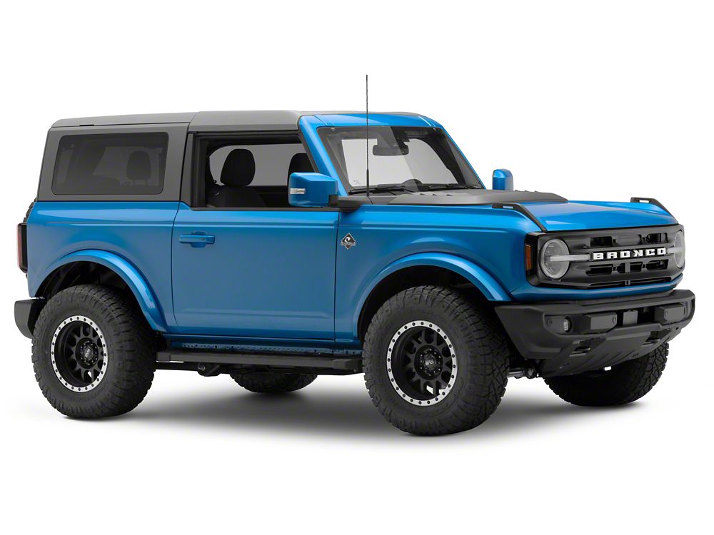 RedRock Hood Scoop; Matte Black (21-25 Bronco)