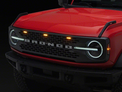 RedRock 3-Piece LED Grille Light Kit (21-25 Bronco Badlands, Wildtrack)