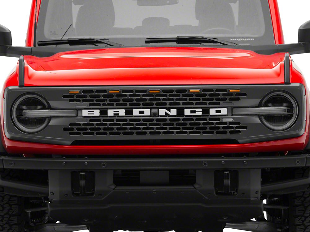 RedRock 5-Piece LED Grille Light Kit (21-25 Bronco Badlands, Wildtrack)