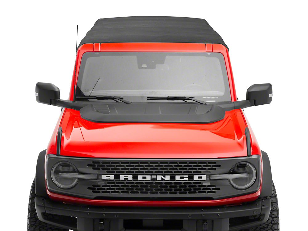 RedRock Hood Vent; Matte Black (21-25 Bronco)