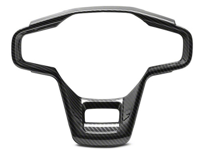 RedRock Steering Wheel Trim; Carbon Fiber (21-25 Bronco)