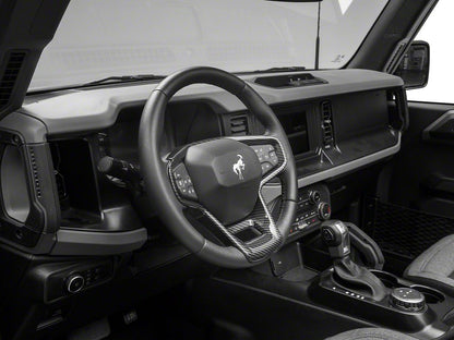 RedRock Steering Wheel Trim; Carbon Fiber (21-25 Bronco)