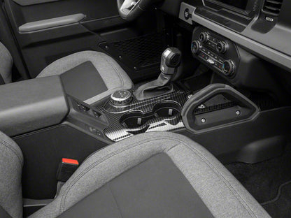 RedRock Center Console Cover Trim; Carbon Fiber (21-25 Bronco)