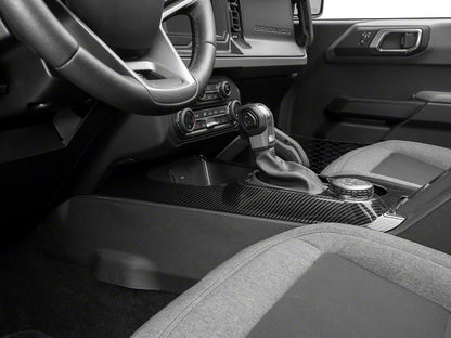 RedRock Center Console Cover Trim; Carbon Fiber (21-25 Bronco)