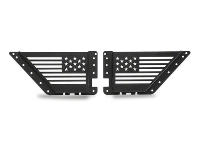 RedRock Aluminum Front Door Storage Panel with Flag Cutout (21-25 Bronco)