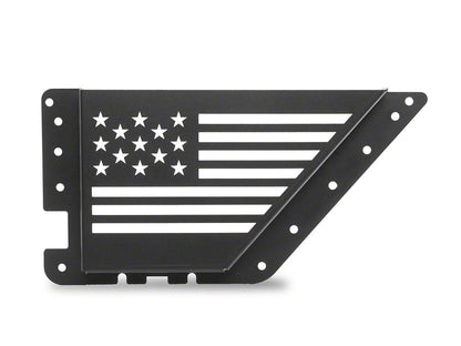 RedRock Aluminum Front Door Storage Panel with Flag Cutout (21-25 Bronco)