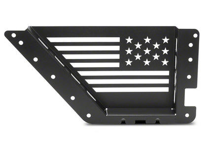 RedRock Aluminum Front Door Storage Panel with Flag Cutout (21-25 Bronco)