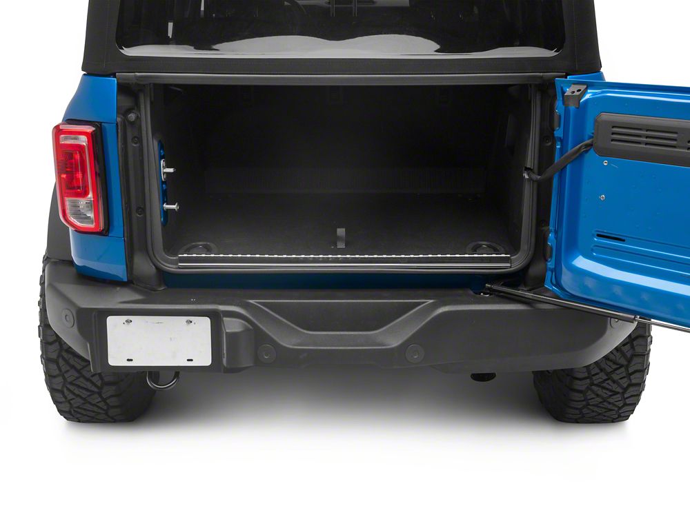 RedRock Cargo Door Entry Guard; Black Stainless (21-25 Bronco)