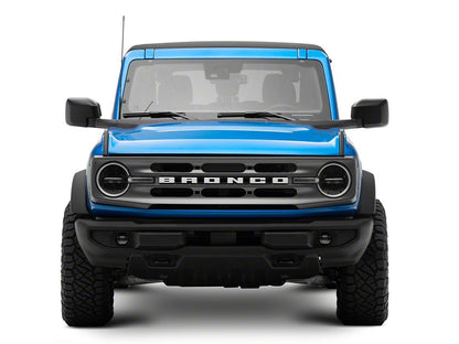 RedRock Side Mirror Cover Trim; Matte Black (21-25 Bronco)