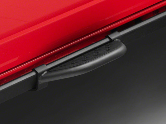 RedRock Stubby Side Step Bars; Black (21-25 Bronco w/ Factory Rock Rails)