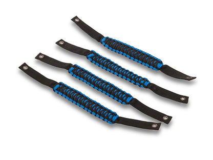 RedRock Paracord Grab Handles; Front and Rear: Blue (21-25 Bronco 4-Door)