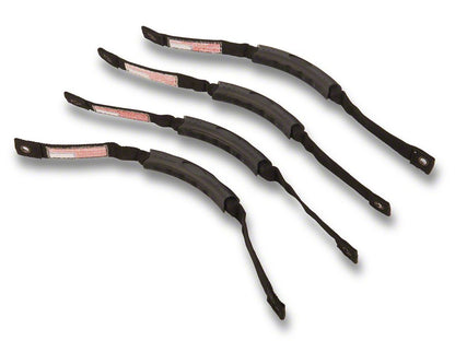 RedRock Grab Handles with Flag Logo; Front and Rear; Black (21-25 Bronco 4-Door)
