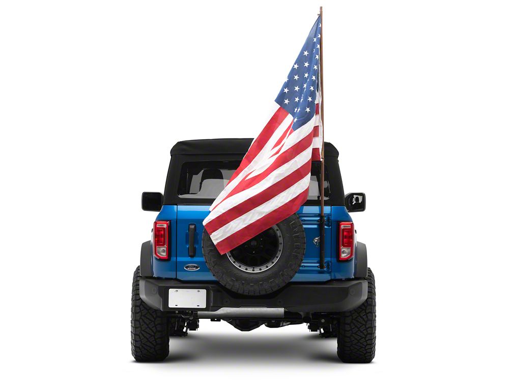 RedRock Tailgate Hinge Flag Pole Bracket (21-25 Bronco)