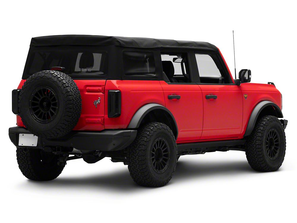 RedRock Tail Light Covers; Smoked (21-25 Bronco w/ Factory LED Tail Lights)