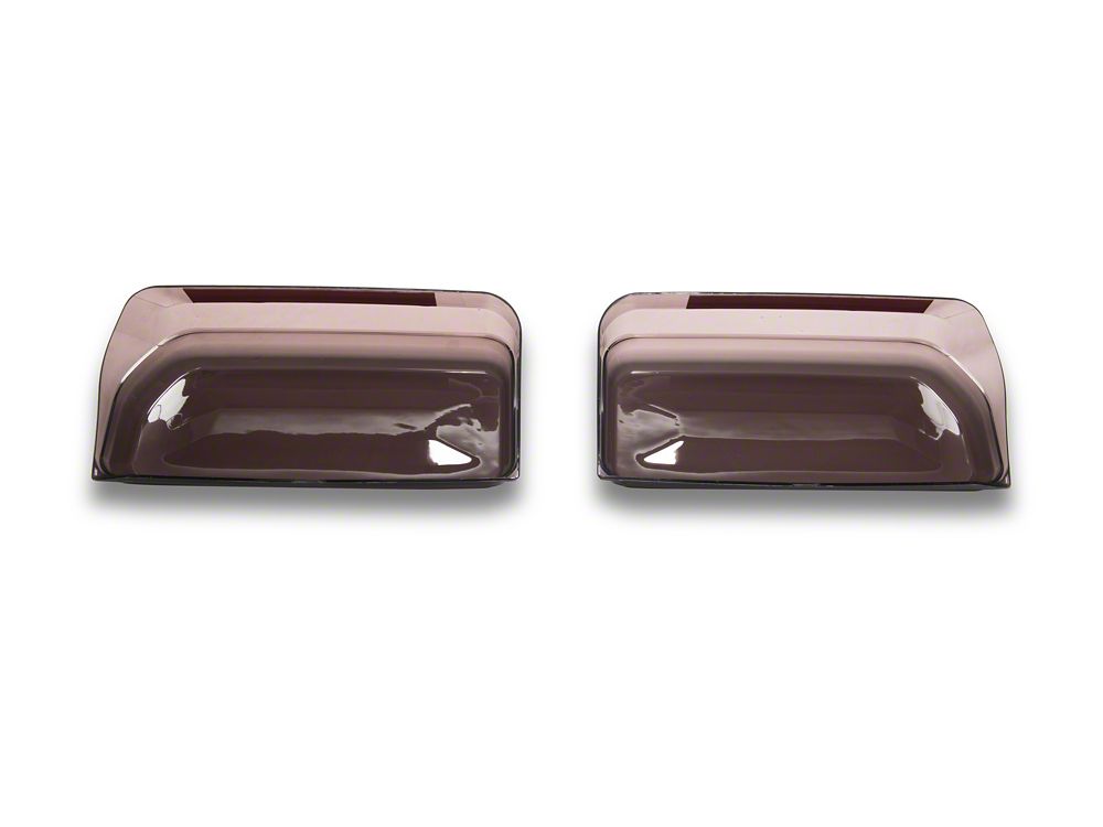 RedRock Tail Light Covers; Smoked (21-25 Bronco w/ Factory LED Tail Lights)