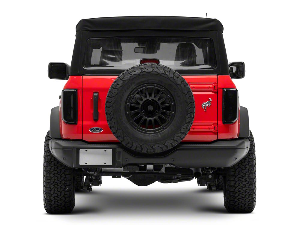RedRock Tail Light Covers; Smoked (21-25 Bronco w/ Factory LED Tail Lights)