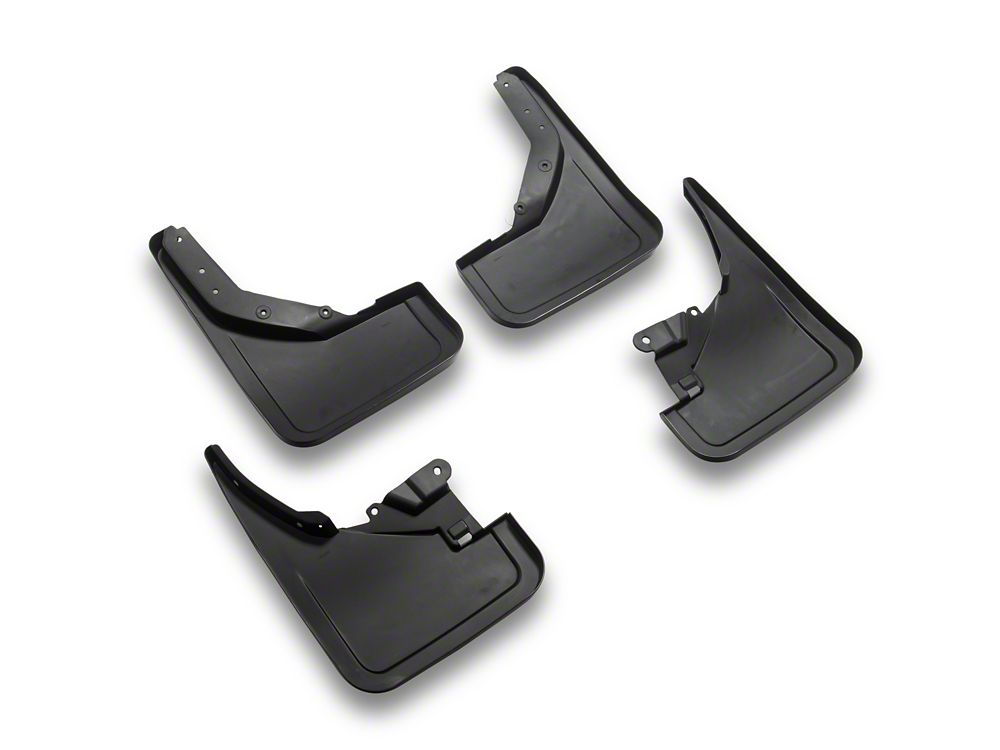 RedRock Custom Molded Mud Guards; Front and Rear (21-25 Bronco w/o Sasquatch Package & Rock Rails)