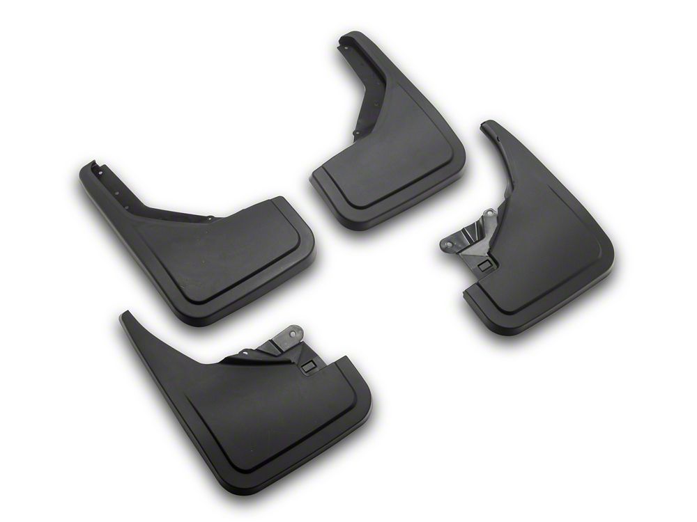 RedRock Custom Molded Mud Guards; Front and Rear (21-25 Bronco w/o Sasquatch Package & Rock Rails)