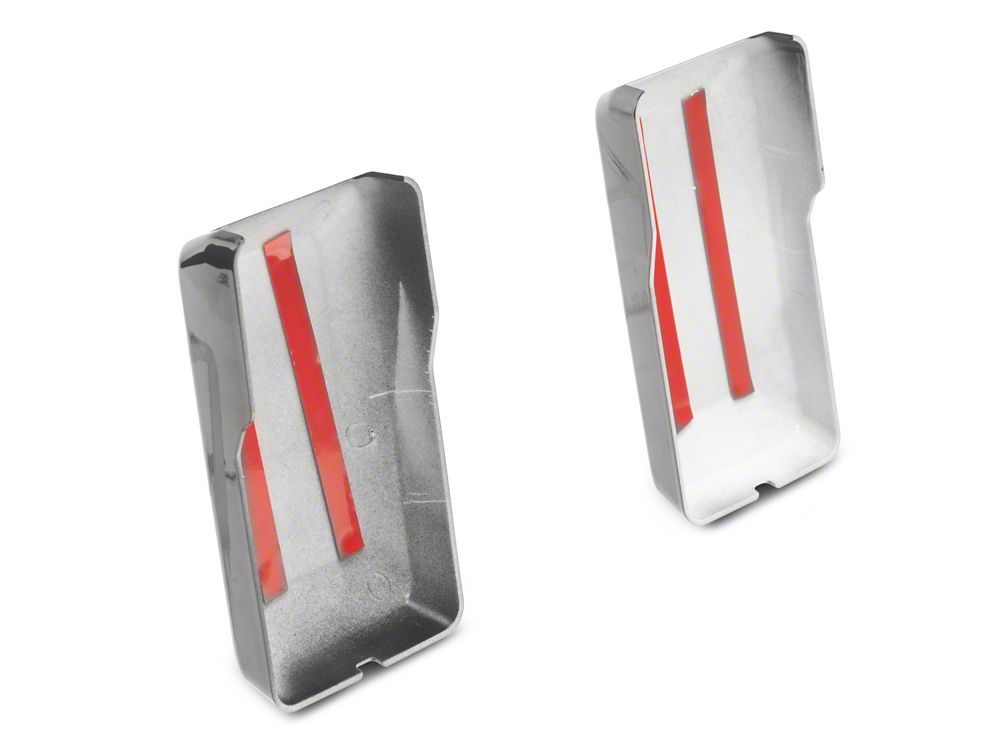 RedRock Rear Window Hinge Covers; Black (21-25 Bronco w/ Hard Top)