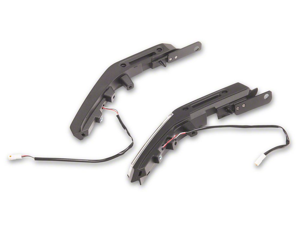 RedRock Hood Mounted Accessory DRL; Amber/White (21-25 Bronco)