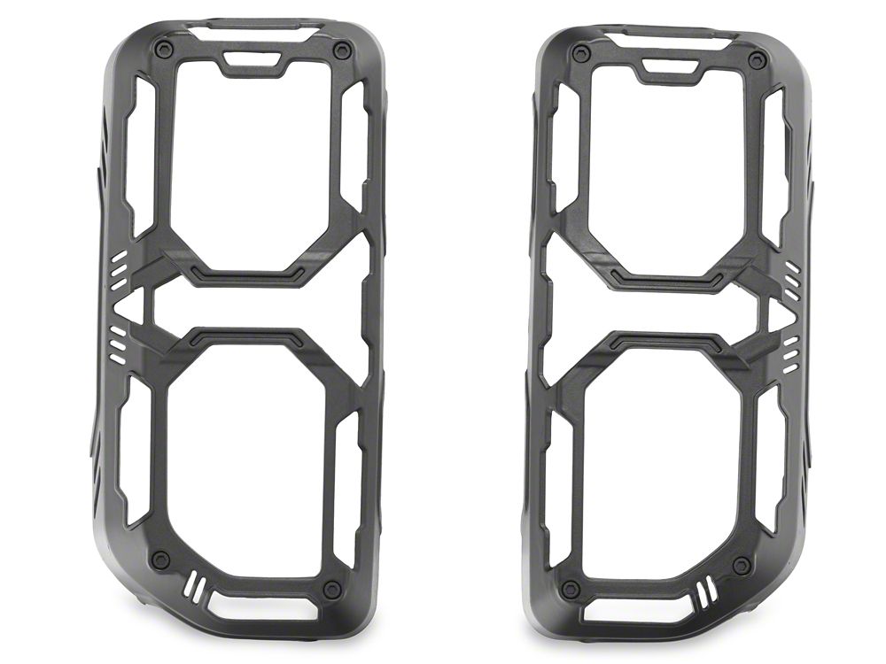 RedRock Tail Light Guards; Matte Black (21-25 Bronco, Excluding Raptor)