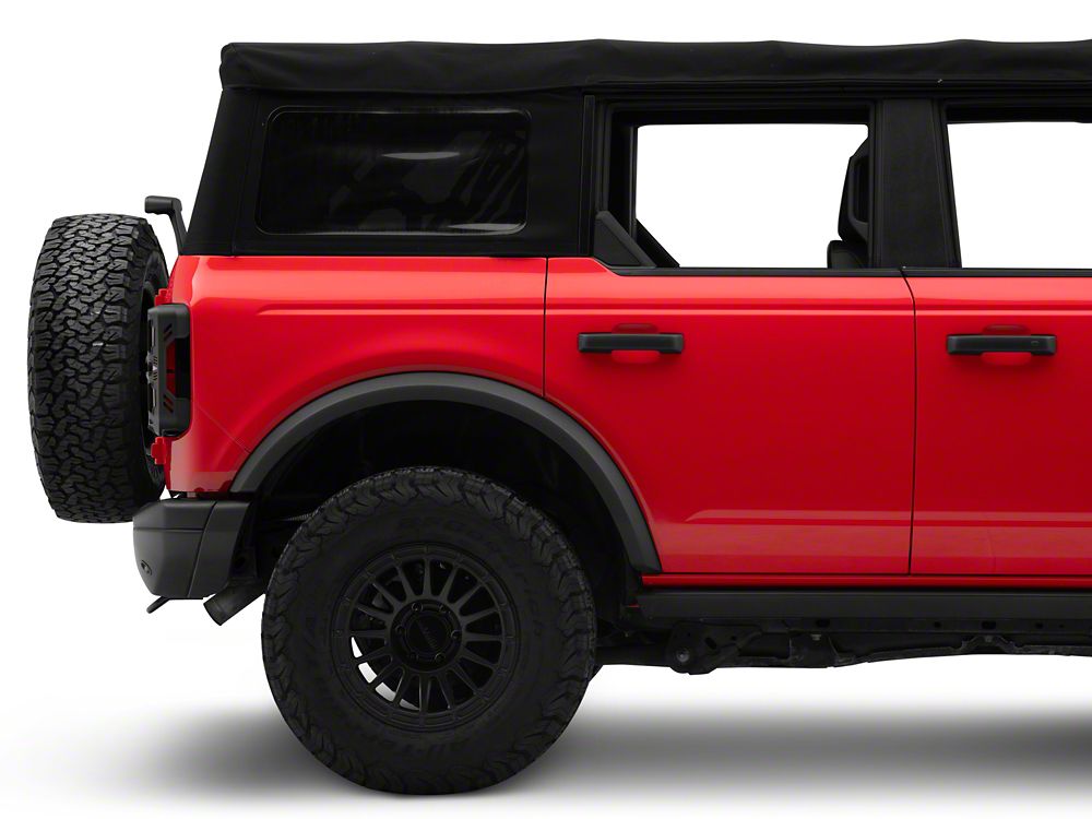 RedRock Tail Light Guards; Matte Black (21-25 Bronco, Excluding Raptor)