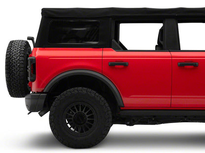 RedRock Tail Light Guards; Matte Black (21-25 Bronco, Excluding Raptor)