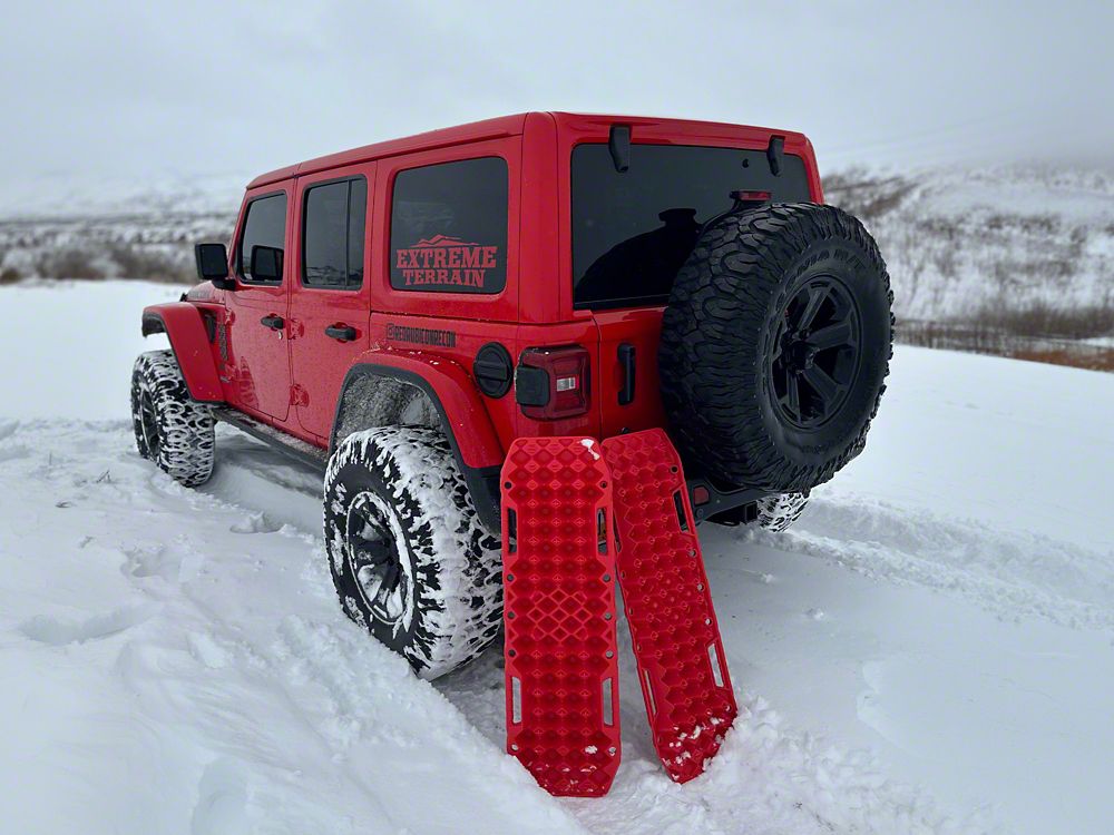 RedRock Recovery Traction Boards; Red