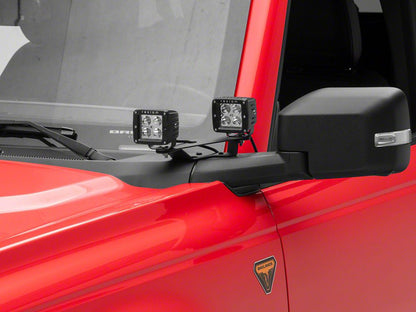 RedRock A-Pillar Off Road Light Brackets (21-25 Bronco)