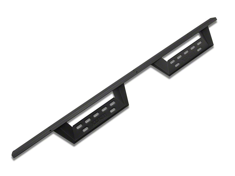 RedRock 4-Inch Drop TC1 Running Boards; Textured Black (21-25 Bronco 4-Door)