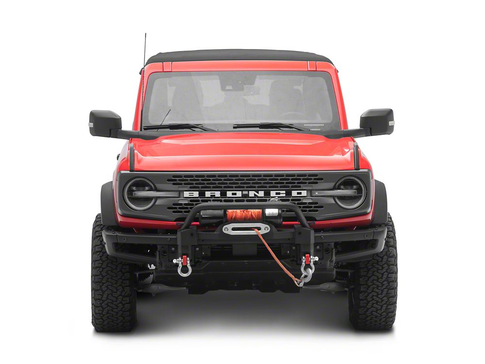 RedRock HD Winch Plate with Bull Bar for OE Bumper (21-25 Bronco w/ Modular Front Bumper)
