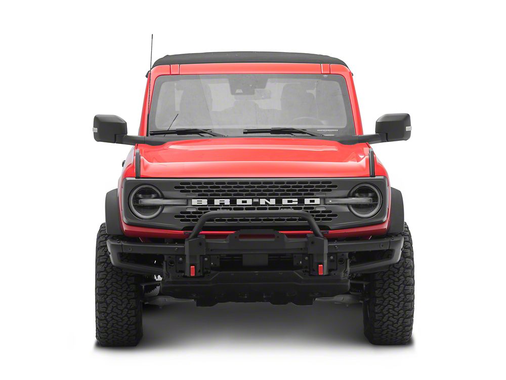 RedRock HD Winch Plate with Bull Bar for OE Bumper (21-25 Bronco w/ Modular Front Bumper)