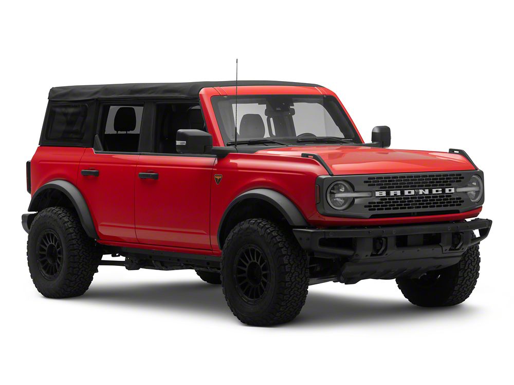 RedRock Pinch Weld Cover Kit; Black (21-25 Bronco)