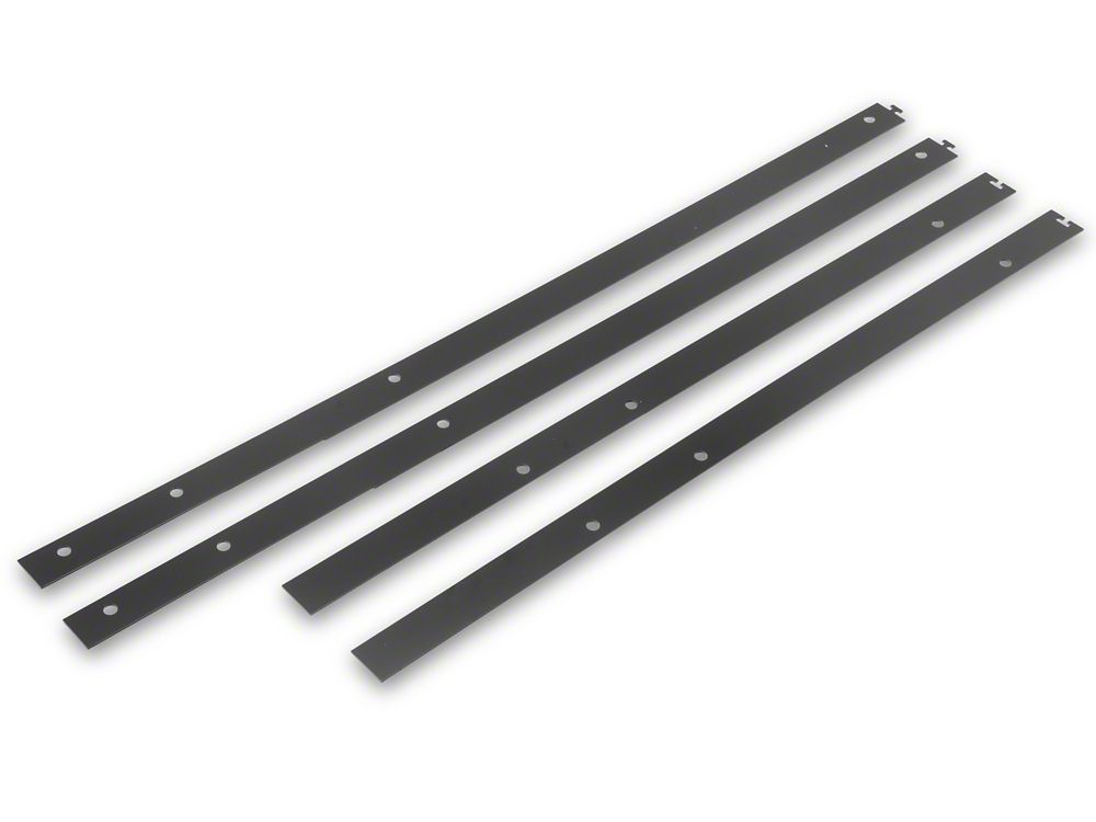 RedRock Pinch Weld Cover Kit; Black (21-25 Bronco)